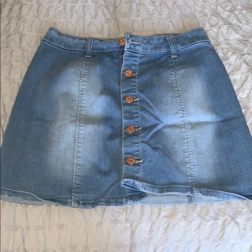 Jean Button up Skirt